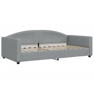 vidaXL Lit de repos gris clair 100x200 cm tissu