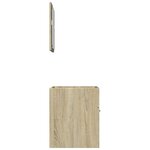 vidaXL Ensemble de meubles de salle de bain 2 Pièces chêne sonoma
