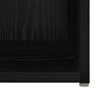 vidaXL Meuble TV 2 Pièces Noir 37 x 35 x 37 cm Bois d'ingénierie