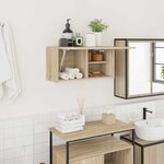 vidaXL Armoire murale de bain chêne sonoma 60x25x30 cm bois ingénierie