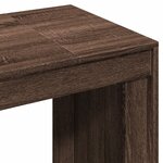 vidaXL Bureau chêne marron 123 5x73 5x75 cm bois d'ingénierie