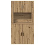 vidaXL Haut Armoire Chêne artisanal 80 x 33 x 150 cm Bois d'ingénierie