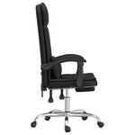 Fauteuil de massage inclinable de bureau informatique étude similicuir noir 02_0025417