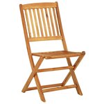 vidaXL Ensemble à manger de jardin pliable 5 Pièces bois massif d’acacia