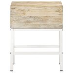 vidaXL Table de chevet 40x30x50 cm Bois de manguier massif