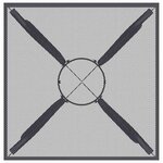 vidaXL Table de jardin anthracite 50x50x72 cm treillis d'acier