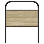 vidaXL Tête de lit chêne sonoma 80 cm acier et bois d'ingénierie