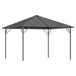 vidaXL Belvédère avec toit 3x3 m Anthracite