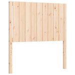 vidaXL Cadre de lit avec tête de lit simple bois massif