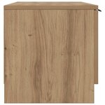 vidaXL Meuble TV chêne artisanal 102x35x36 5 cm bois d'ingénierie