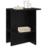 vidaXL Table basse 2 pc Chêne noir 40 x 30 x 49 cm Bois d'ingénierie
