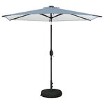 vidaXL Parasol de jardin avec lumières LED et base 270 x 270 cm