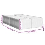 vidaXL Cadre de lit sans matelas gris foncé 120x190 cm velours