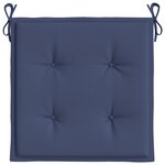 vidaXL Coussins de palette lot de 2 bleu marine 50x50x4 cm