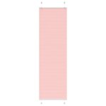 vidaXL Store plissé rose 65x200 cm largeur du tissu 64 4 cm polyester