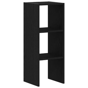 vidaXL Bibliothèque empilable chêne noir 30x30x80 cm bois d'ingénierie