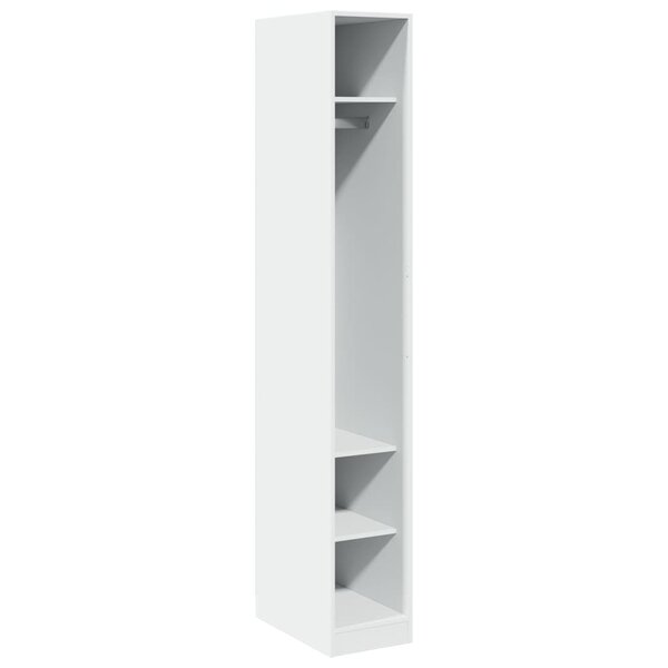 vidaXL Garde-robe Blanc 30x50x200 cm Bois d'ingénierie