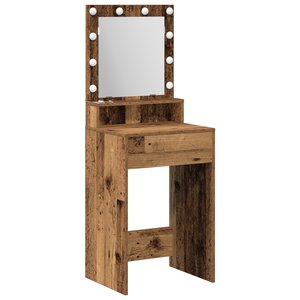 vidaXL Coiffeuse Bois Ancien 50 x 41 x 135 cm Bois d'ingénierie