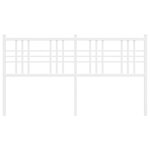 vidaXL Tête de lit de remplacement métal blanc 160 cm
