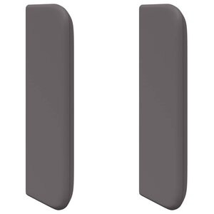 vidaXL Oreille de tête de lit 2 Pièces Gris 40 x 16 x 5 cm