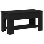 vidaXL Table basse Chêne noir 101 x 49 x 52 cm Bois d'ingénierie