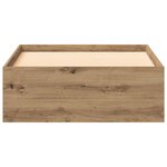 vidaXL Cadre de lit Chêne artisanal 90 x 200 cm Bois d'ingénierie