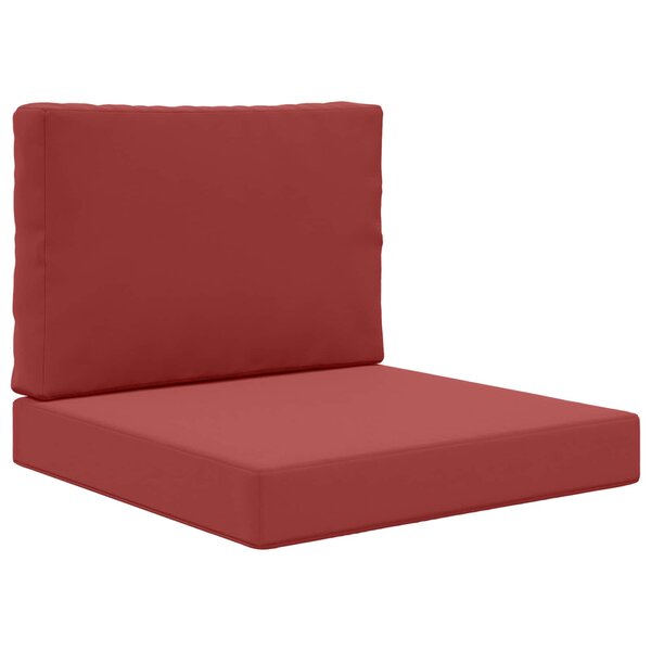 vidaXL Coussin de canapé d'extérieur 2 Pièces Bordeaux Polyester