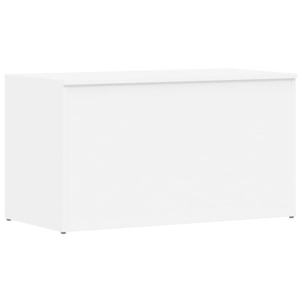 vidaXL Coffre de rangement Blanc 84x42x46 cm Bois d'ingénierie