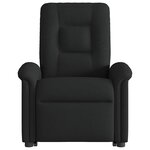 vidaXL Fauteuil inclinable noir tissu