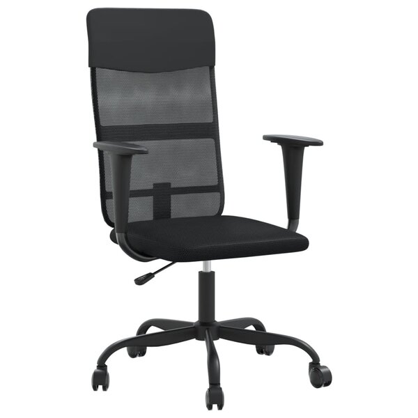 Chaise fauteuil siège de bureau informatique étude réglable en hauteur noir 02_0024071