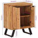vidaXL Buffet avec 2 portes 55x36x72 cm bois massif d'acacia
