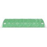 vidaXL Serre avec cadre en acier vert 50 m² 10x5x2 3 m