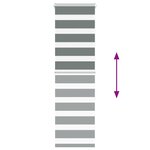 vidaXL Store zèbre gris foncé largeur du tissu 45 9 cm polyester