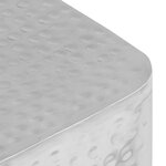 vidaXL Tables basses 2 Pièces Argenté Aluminium