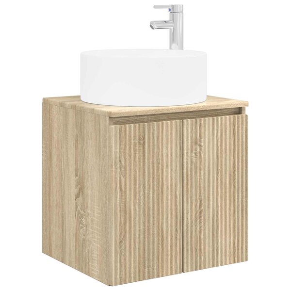 vidaXL Meuble de lavabo mural Chêne Sonoma 49 5 x 44 5 x 65 5 cm