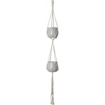 MACRAMÉ DOUBLE NoeUD BASIQUE BLANC 120 CM