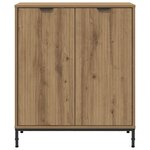 vidaXL Buffet chêne artisanal 69 5 x 33 x 82 cm Bois d'ingénierie