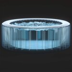 Intex Baignoire de massage à bulles ronde PureSpa 216x71cm 6 personnes