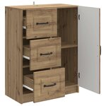 vidaXL Buffet Chêne artisanal 66 x 34 5 x 87 cm Bois d'ingénierie