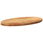 vidaXL Dessus de table 80x40x4 cm bois de chêne massif ovale