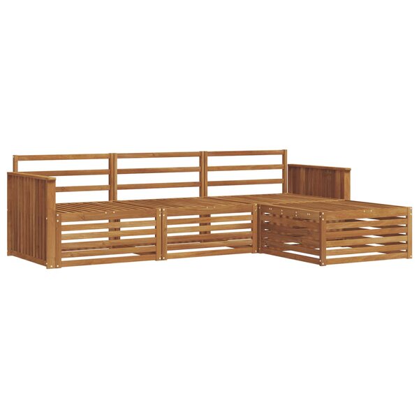 vidaXL Ensemble de canapés d'extérieur Naturel 249 5 x 162 5 x 73 cm