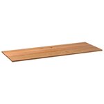 vidaXL Dessus de table marron clair bois chêne massif rectangulaire