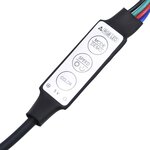 vidaXL Cadre de lit avec lumières LED chêne sonoma 140x190 cm