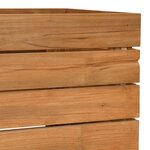 vidaXL Lit surélevé 100x40x72 cm bois de teck recyclé et acier