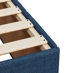 vidaXL Cadre de lit sans matelas bleu 140x200 cm tissu