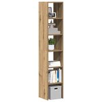 vidaXL Bibliothèques 2 Pièces empilable chêne artisanal bois d'ingénierie