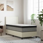 vidaXL Matelas à ressorts ensachés moyen plus 90x200 cm