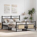 vidaXL Cadre de lit sans matelas chêne sonoma 140x190 cm