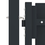 vidaXL Portail de clôture à double porte Acier 306x150 cm Anthracite