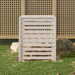 vidaXL Composteur Blanc 82 5x82 5x99 5 cm Bois massif de pin